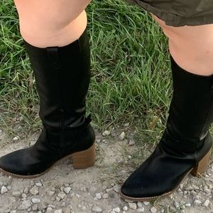Universal Thread Black Davina Boots Size 11.